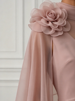 Elegant Floral Formal Evening Chic Two-piece Maxi Dress