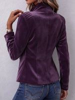 Vintage-inspired Faux Suede Western Jacket With Ruffle Trim