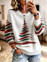 Oversized Christmas Tree Knit Sweater