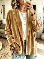Cozy Velvet Cardigan