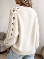 Cozy Interlaced Cable-Knit Pullover