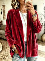 Cozy Velvet Cardigan