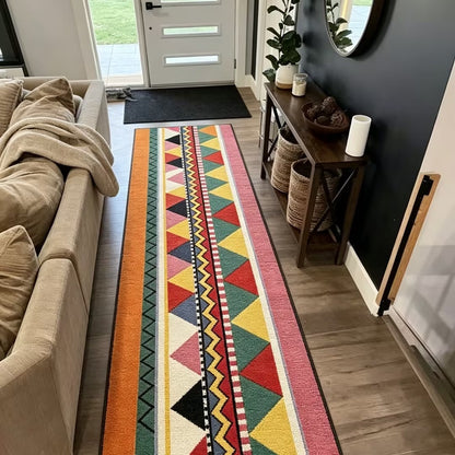 Boho Outdoor/Indoor Washable Rug – Non-Slip & Durable