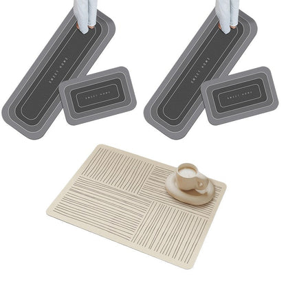 Quick-Dry Super Absorbent Non-Slip Floor Rug for Bathroom, Kitchen & Laundry Room