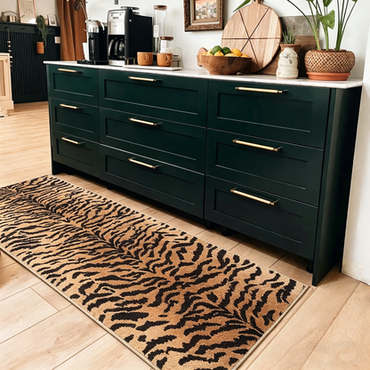 Beast Leopard Print Runner Rug - Washable & Non-Slip