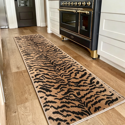Beast Leopard Print Runner Rug - Washable & Non-Slip