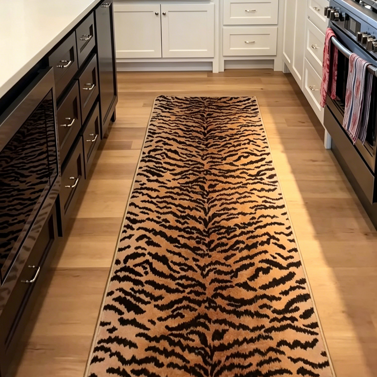Beast Leopard Print Runner Rug - Washable & Non-Slip