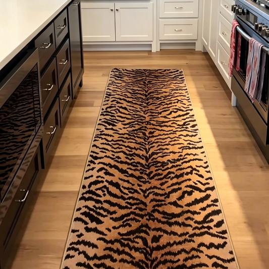 Beast Leopard Print Runner Rug - Washable & Non-Slip
