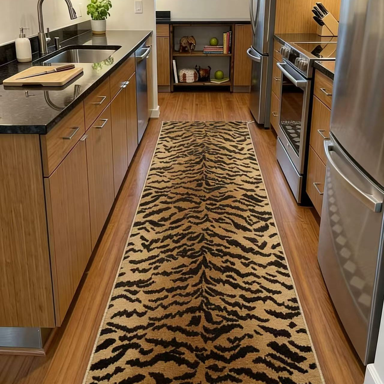 Beast Leopard Print Runner Rug - Washable & Non-Slip