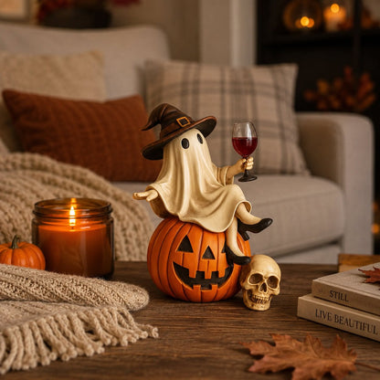 Ghost Wine Night Halloween Decor