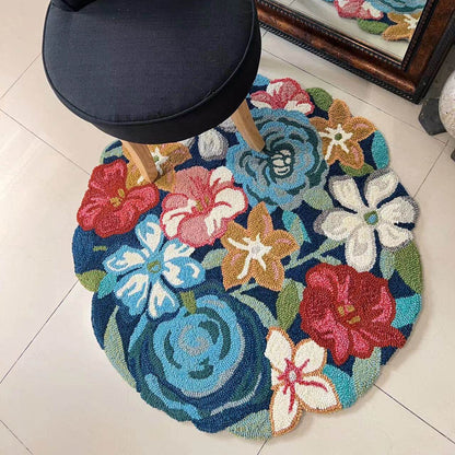 Handcrafted Floral Rug