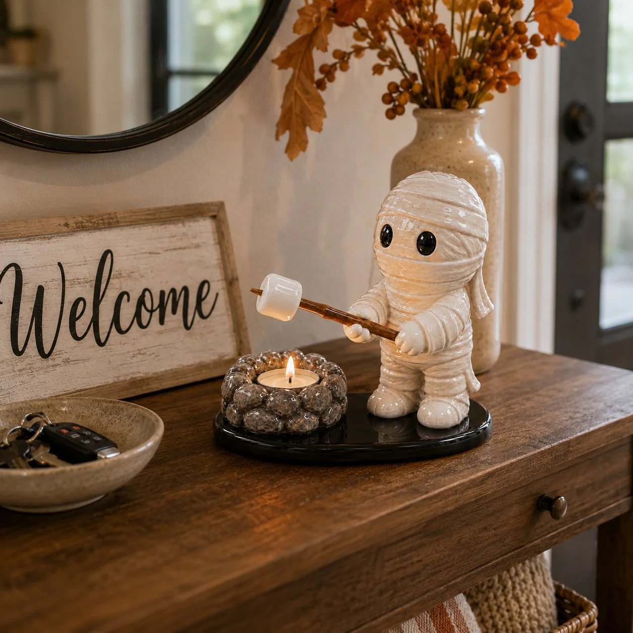 Halloween Campfire Friends Tealight Holder