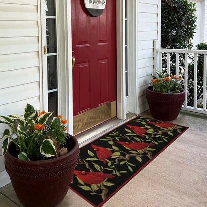 Retro American Cardinal Rug