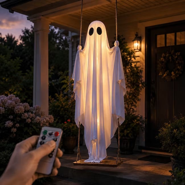 Halloween Hanging Swing Ghost