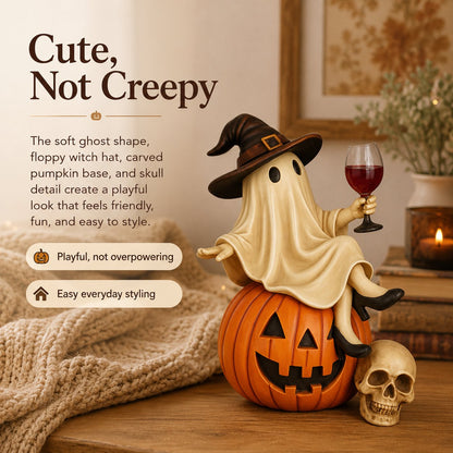 Ghost Wine Night Halloween Decor