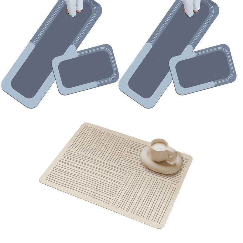 Quick-Dry Super Absorbent Non-Slip Floor Rug for Bathroom, Kitchen & Laundry Room