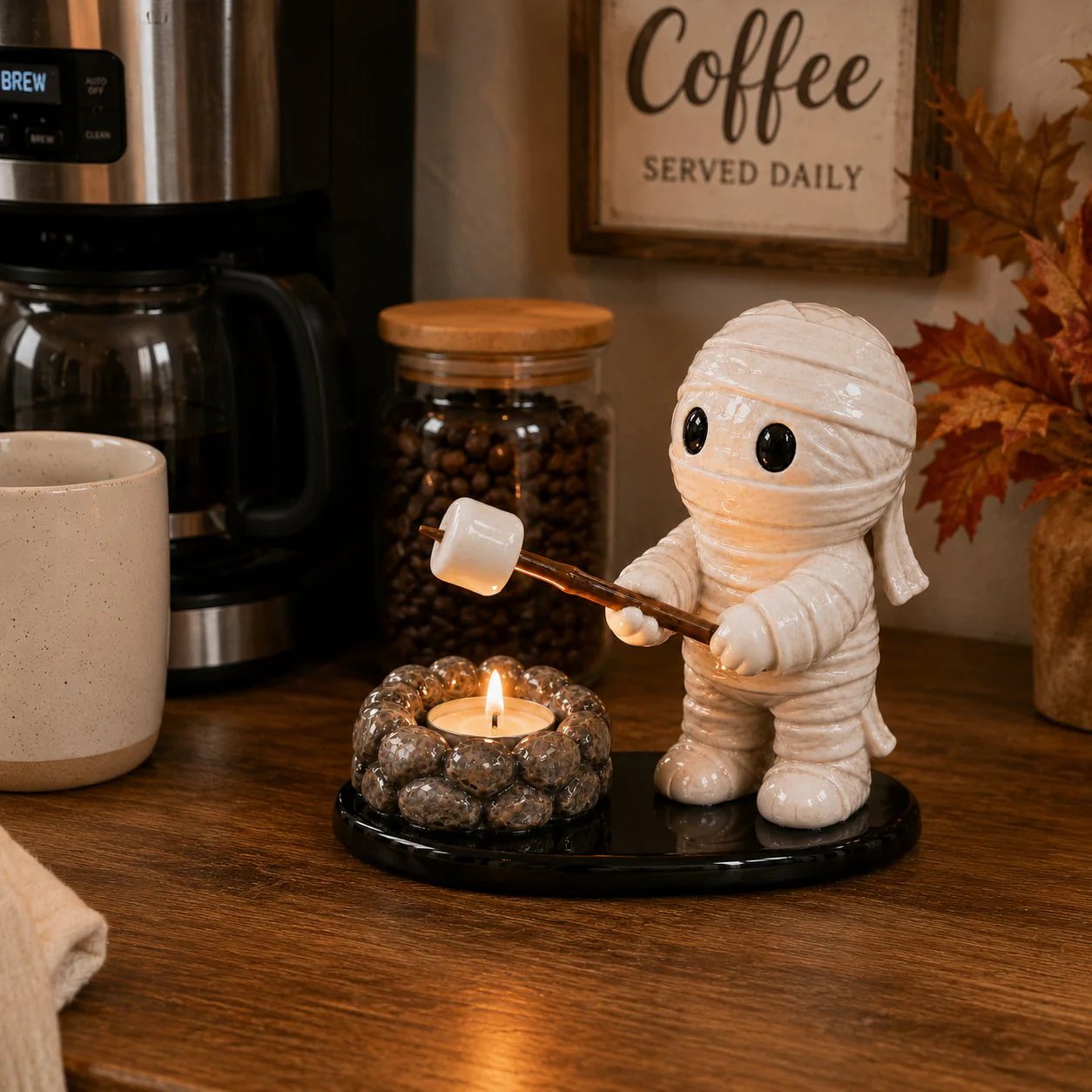 Halloween Campfire Friends Tealight Holder
