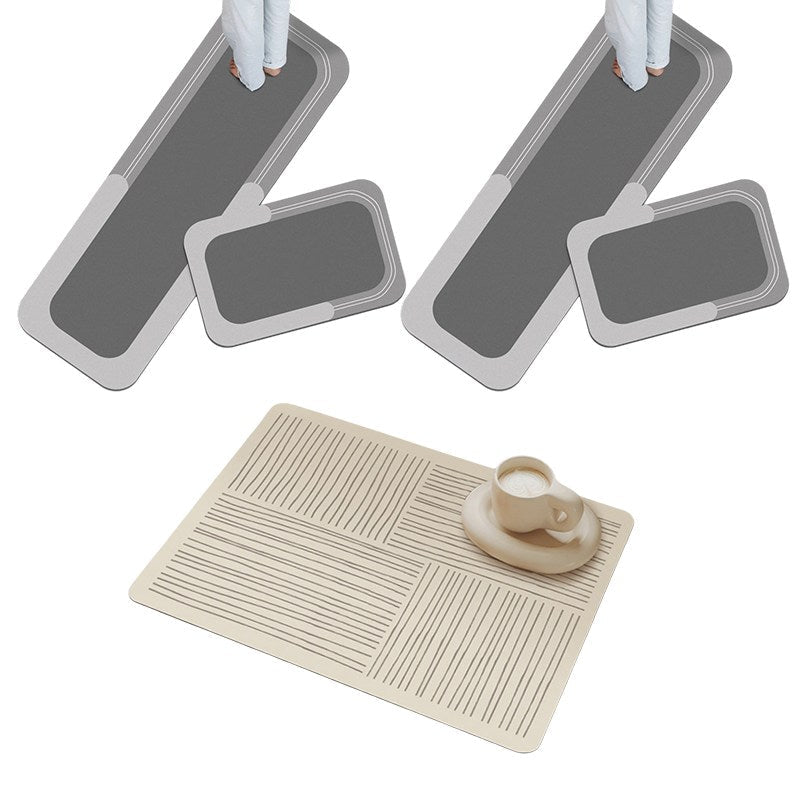 Quick-Dry Super Absorbent Non-Slip Floor Rug for Bathroom, Kitchen & Laundry Room