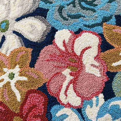 Handcrafted Floral Rug