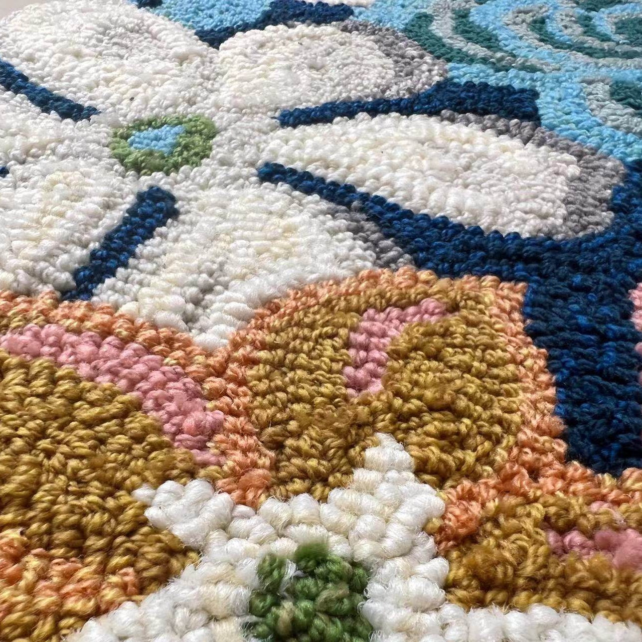 Handcrafted Floral Rug