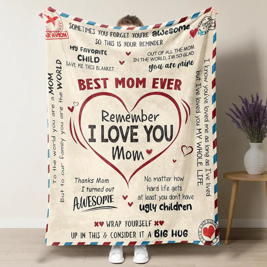 Letter To Mom Pattern Blanket