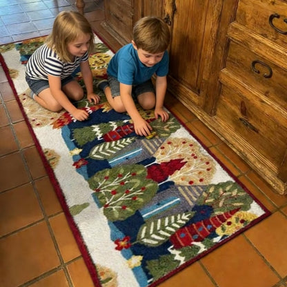 Enchanted Forest Vintage Runner Rug
