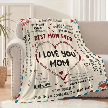 Letter To Mom Pattern Blanket