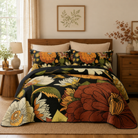 Black Boho Floral