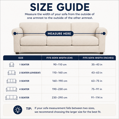 Premium Stretch Sofa Cover – Soft, Washable Furniture Protector for Couch