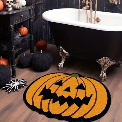 Jack-O’-Lantern Shaped Halloween Rug