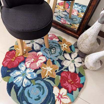 Handcrafted Floral Rug