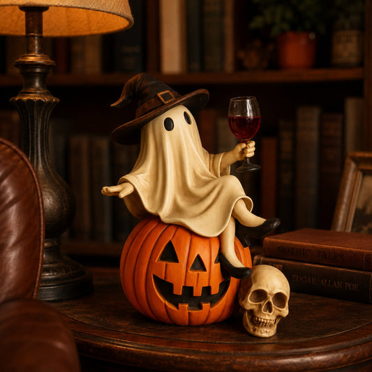 Ghost Wine Night Halloween Decor
