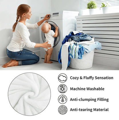 Romantic ocean style whale shark pattern warm blanket