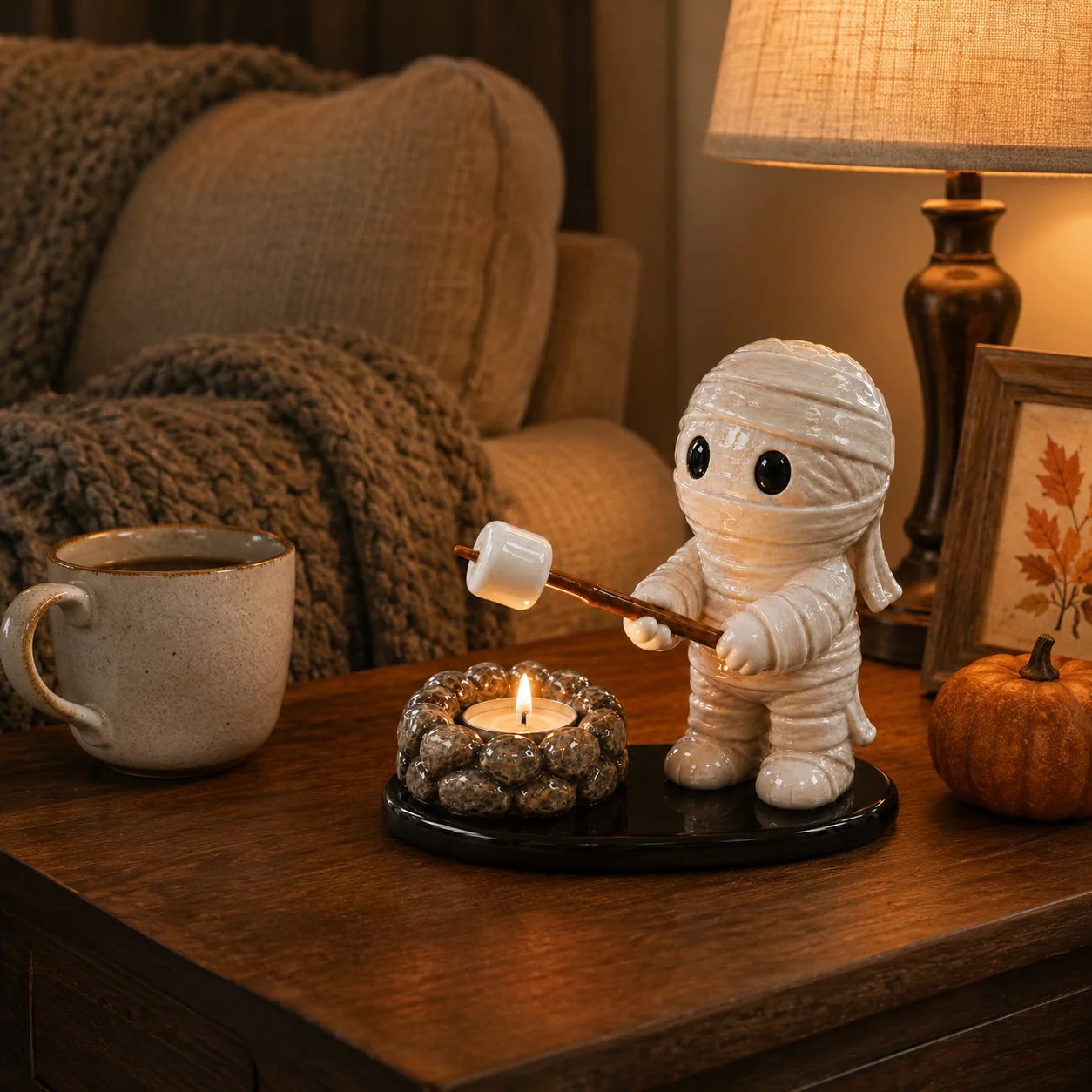 Halloween Campfire Friends Tealight Holder