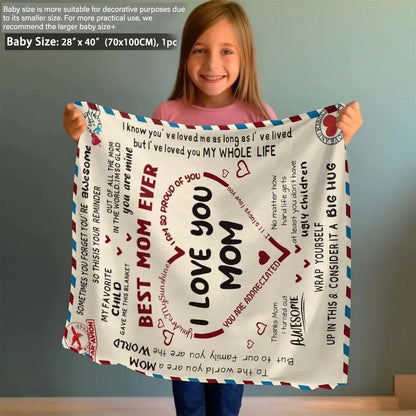 Letter To Mom Pattern Blanket