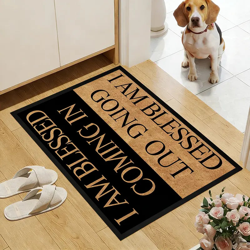 Blessing Letter Pattern Doormat