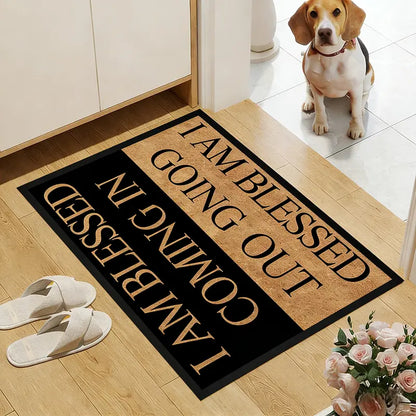 Blessing Letter Pattern Doormat