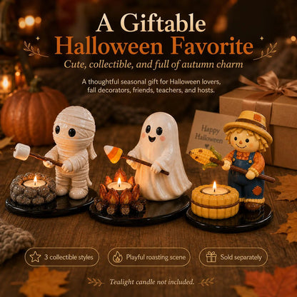 Halloween Campfire Friends Tealight Holder