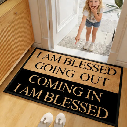 Blessing Letter Pattern Doormat