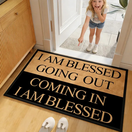 Blessing Letter Pattern Doormat
