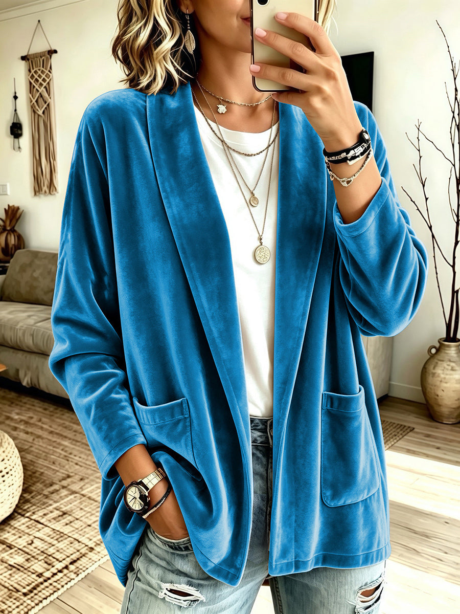 Cozy Velvet Cardigan