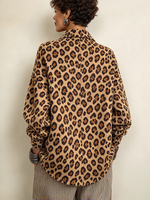 Chic Urban Leopard Print Asymmetrical Top