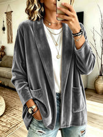 Cozy Velvet Cardigan