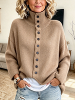 Relaxed Oversized Asymmetric Sweater.