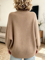 Relaxed Oversized Asymmetric Sweater.