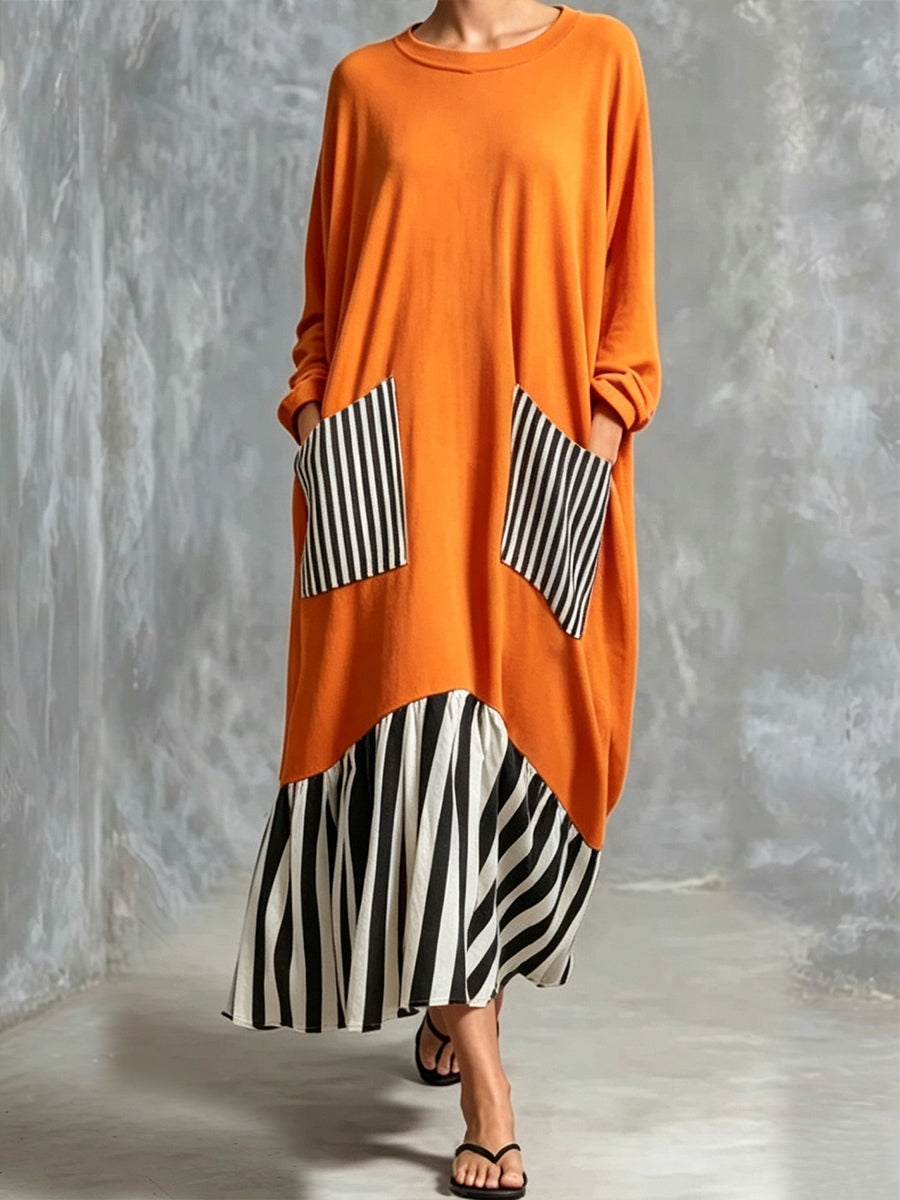 Vintage-style Printed Velvet Midi Dress