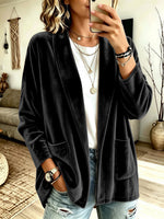 Cozy Velvet Cardigan