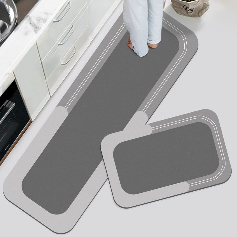 Quick-Dry Super Absorbent Non-Slip Floor Rug for Bathroom, Kitchen & Laundry Room