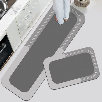 Quick-Dry Super Absorbent Non-Slip Floor Rug for Bathroom, Kitchen & Laundry Room