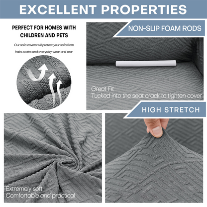 Premium Stretch Sofa Cover – Soft, Washable Furniture Protector for Couch